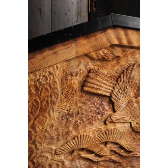 屋久杉系良杉の彫刻　J2207 