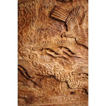 屋久杉系良杉の彫刻　J2207 