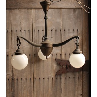 洋館の曲線美3灯シャンデリア/照明　A1435 