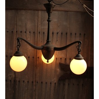 洋館の曲線美3灯シャンデリア/照明　A1435