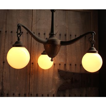 洋館の曲線美3灯シャンデリア/照明　A1435 