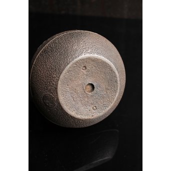 光玉堂日露征記念丸型鉄瓶　H429 