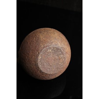 有坂銘　侘砲口鉄瓶　H430 