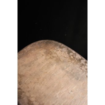 三世秦蔵六造小判型銀打出　急須盆/香盆　K147 