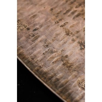 三世秦蔵六造小判型銀打出　急須盆/香盆　K147 