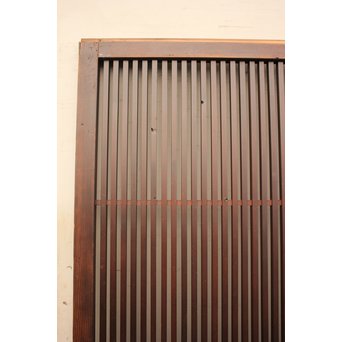 蔵戸風金具付中通し格子戸2枚1組　L663 