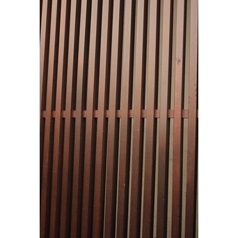 蔵戸風金具付中通し格子戸2枚1組　L663 