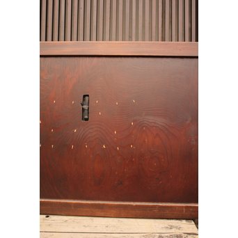 蔵戸風金具付中通し格子戸2枚1組　L663 