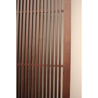 蔵戸風金具付中通し格子戸2枚1組　L663 