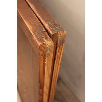 蔵戸風金具付中通し格子戸2枚1組　L663 