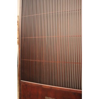 蔵戸風金具付中通し格子戸2枚1組　L663 