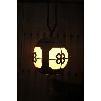 銅巻尽くし球体照明/電笠　A1444Y 