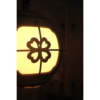 銅巻尽くし球体照明/電笠　A1444Y 