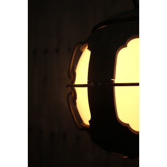 銅巻尽くし球体照明/電笠　A1444Y 