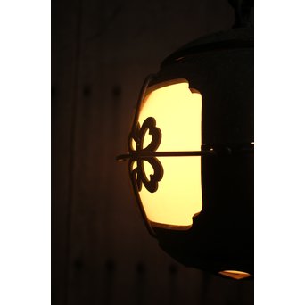 銅巻尽くし球体照明/電笠　A1444Y 