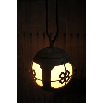 銅巻尽くし球体照明/電笠　A1444Y 