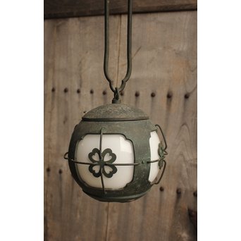 銅巻尽くし球体照明/電笠　A1444Y