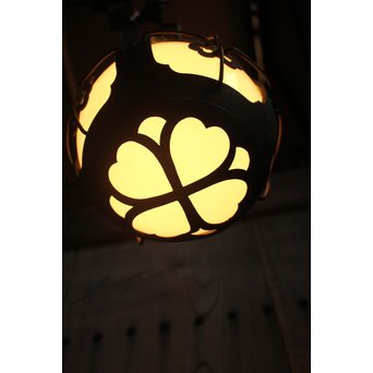 銅巻尽くし球体照明/電笠　A1444Y 