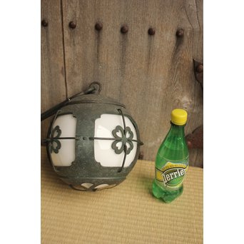 銅巻尽くし球体照明/電笠　A1444Y 