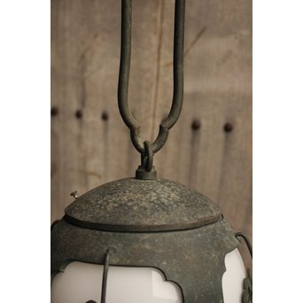 銅巻尽くし球体照明/電笠　A1444Y 