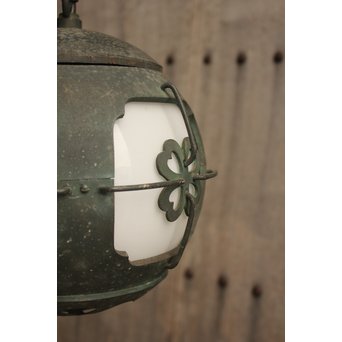 銅巻尽くし球体照明/電笠　A1444Y 