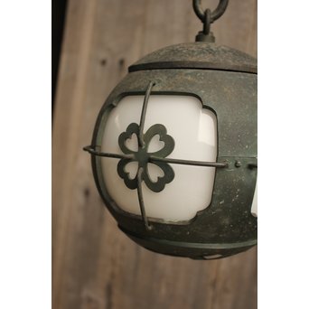 銅巻尽くし球体照明/電笠　A1444Y 