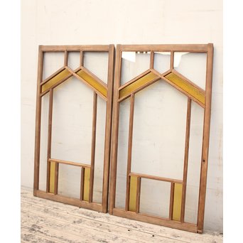 フランクロイド風洋風色ガラス戸S　2枚1組　GD840 