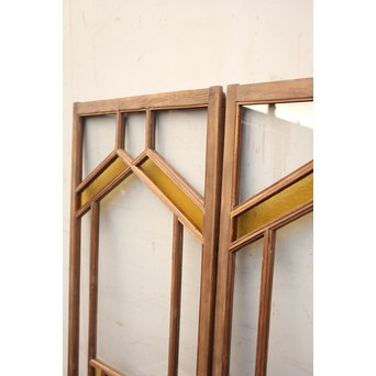 フランクロイド風洋風色ガラス戸S　2枚1組　GD840 