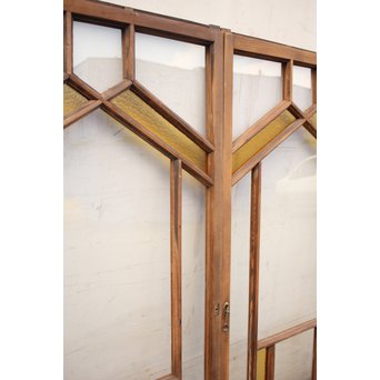 フランクロイド風洋風色ガラス戸S　2枚1組　GD840 