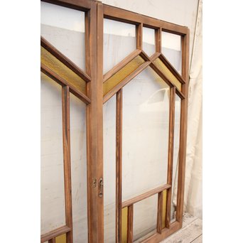 フランクロイド風洋風色ガラス戸S　2枚1組　GD840 