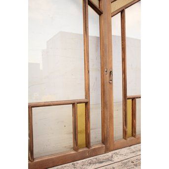 フランクロイド風洋風色ガラス戸S　2枚1組　GD840 