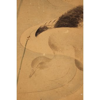 12の鷹　六曲一双屏風　K159 