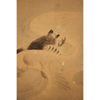 12の鷹　六曲一双屏風　K159 