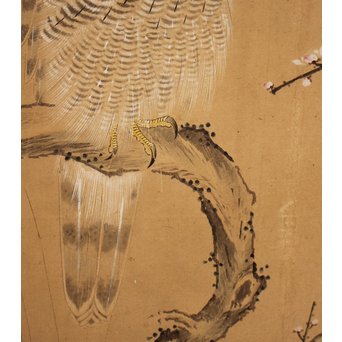 12の鷹　六曲一双屏風　K159 