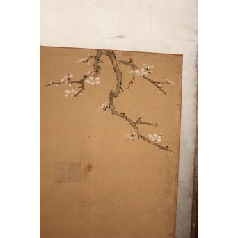 12の鷹　六曲一双屏風　K159 