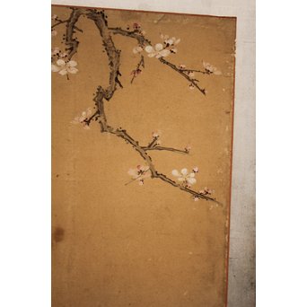 12の鷹　六曲一双屏風　K159 