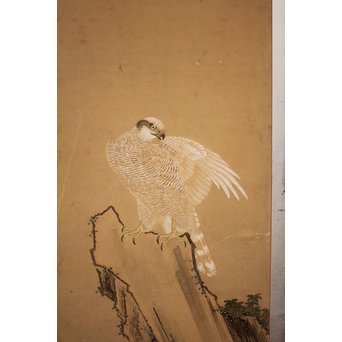 12の鷹　六曲一双屏風　K159 