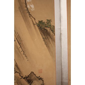 12の鷹　六曲一双屏風　K159 