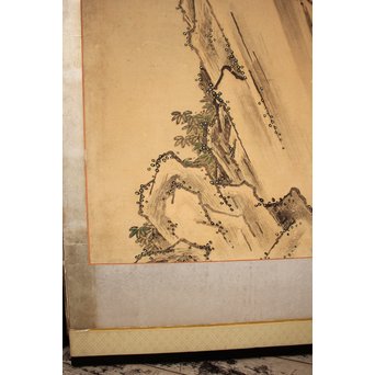 12の鷹　六曲一双屏風　K159 