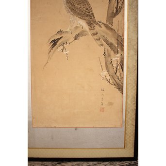 12の鷹　六曲一双屏風　K159 