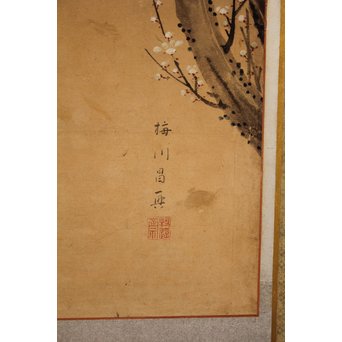 12の鷹　六曲一双屏風　K159 