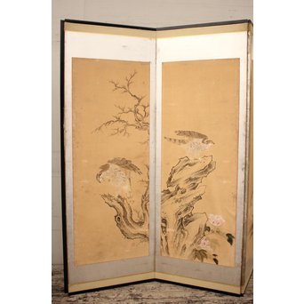 12の鷹　六曲一双屏風　K159 