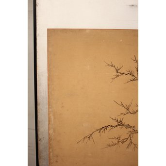 12の鷹　六曲一双屏風　K159 