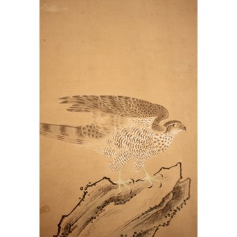 12の鷹　六曲一双屏風　K159 