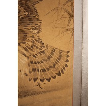 12の鷹　六曲一双屏風　K159 