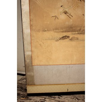 12の鷹　六曲一双屏風　K159 