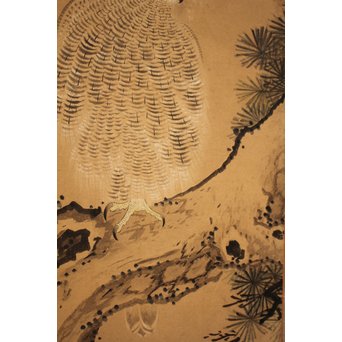 12の鷹　六曲一双屏風　K159 