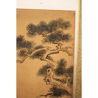 12の鷹　六曲一双屏風　K159 