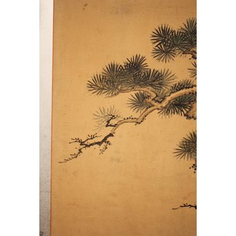 12の鷹　六曲一双屏風　K159 