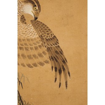 12の鷹　六曲一双屏風　K159 